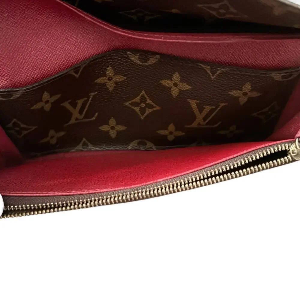 Louis Vuitton Monogram Porte Tresor International Trifold Wallet w/ Chain